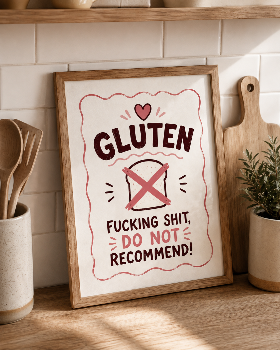 Gluten-Free Kitchen Print