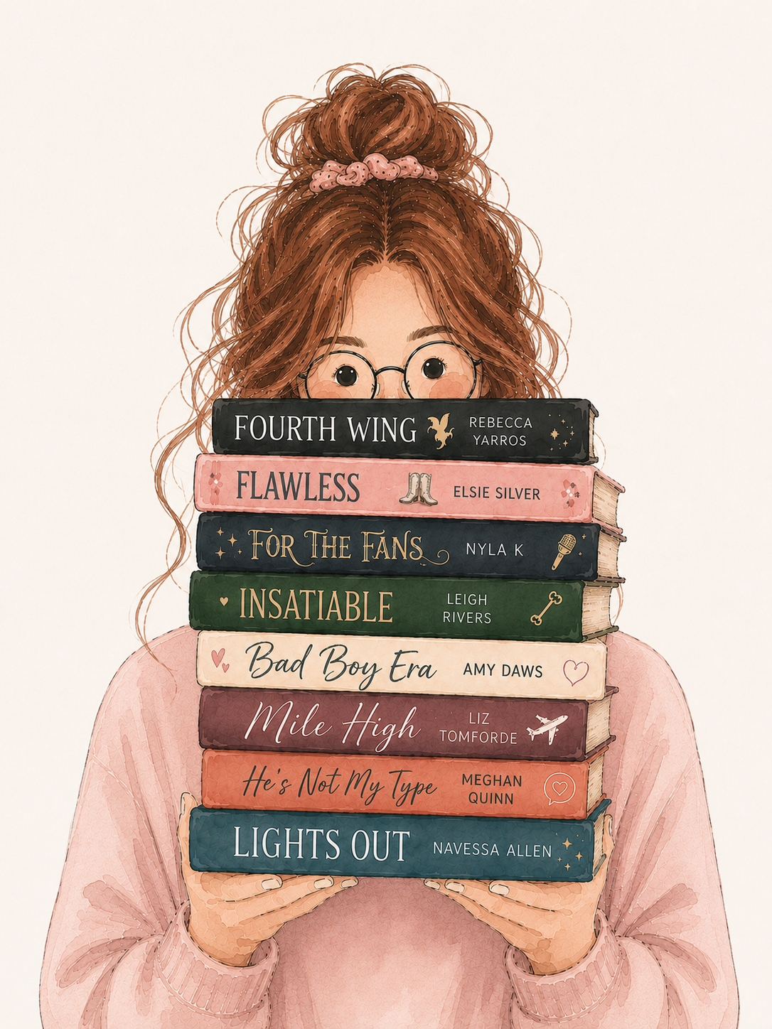 Bookish Girl Portrait