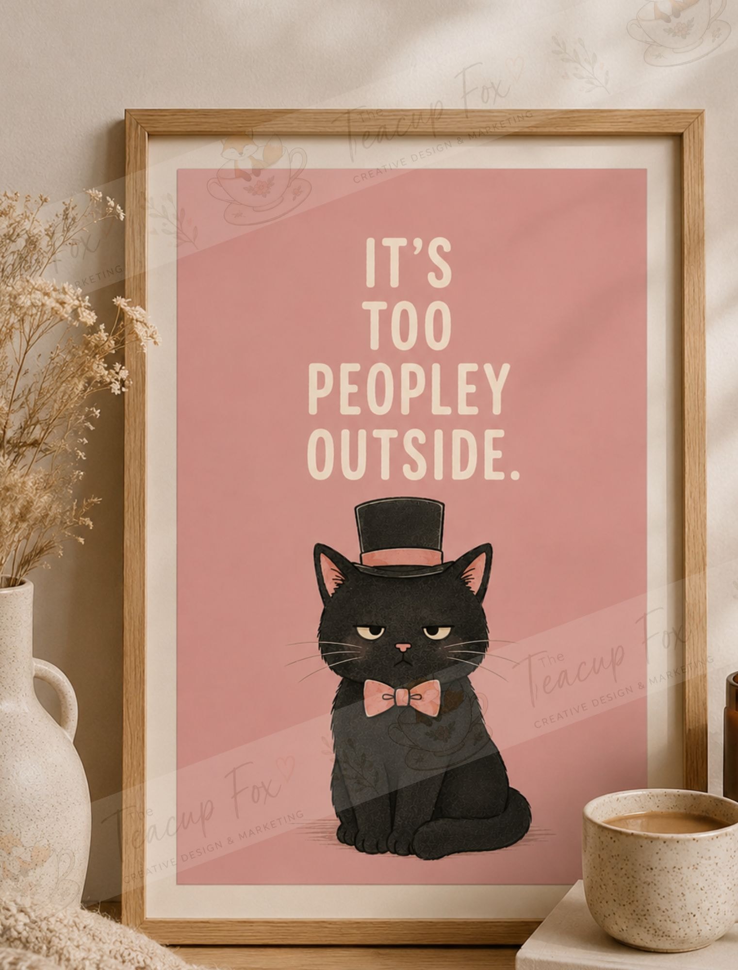 Too Peopley Print
