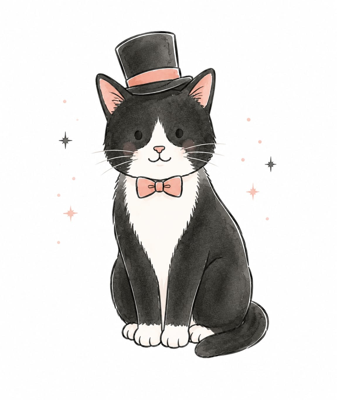 Dapper Cat Portrait
